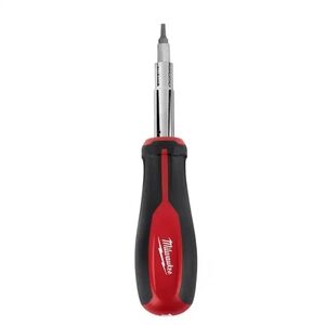 Milwaukee Red and Black Multi-Bit Screwdriver